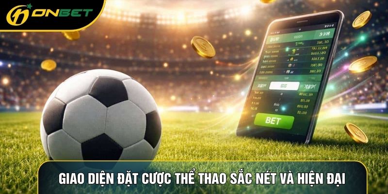 Giao diện đặt cược thể thao sắc nét và hiện đại